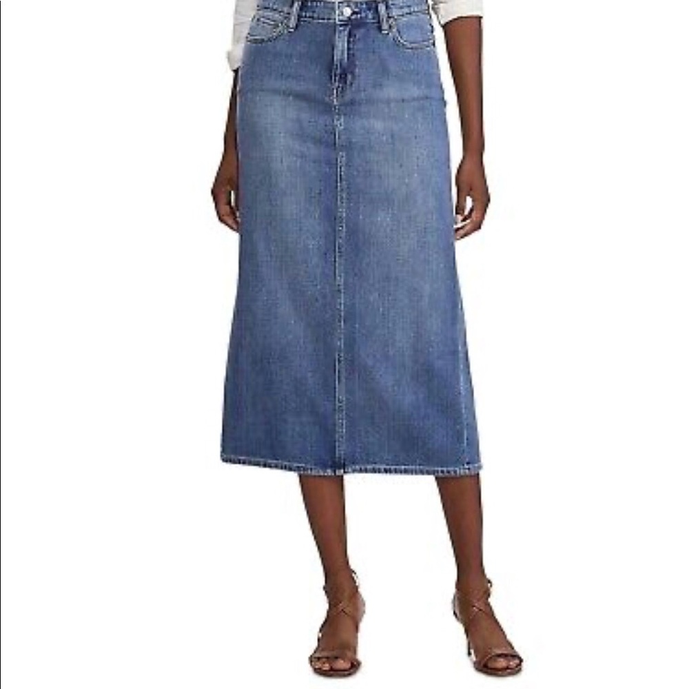 Lauren Ralph Lauren Lived-In Cotton Denim Skirt